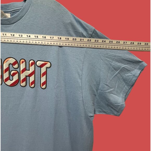 Delta Pro Weight- Men's Adults Short Sleeves T-Shirt -Graphic Tee-Light Blue-XXL - Picture 3 of 13